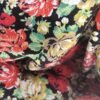Sac Banane Velours côtelé rouille - Intérieur floral