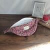 Sac Banane Velours milleraies - Intérieur cœurs bleus