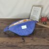 Sac Banane Velours côtelé violet - Intérieur orange
