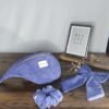 Sac Banane Velours côtelé violet - Intérieur floral