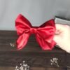 Nœud court Satin rouge
