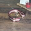 Sangle rouge et paillettes dorées - Taille S