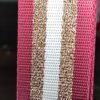 Sangle rouge et paillettes dorées - Taille S