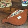 Sac banane bouclettes rouille - Intérieur floral